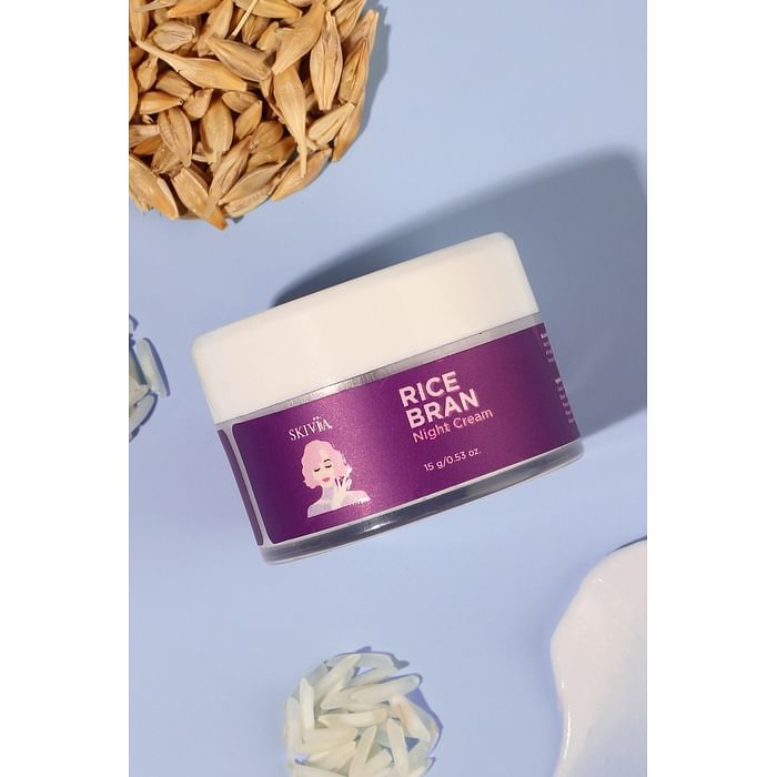 Clovia Skivia Rice Bran Mini Night Cream with Niacinamide & Hyaluronic Acid - 15 g - SKFM21C12, Lavender
Clovia Skivia Rice Bran Mini Night Cream with Niacinamide & Hyaluronic Acid - 15 g - SKFM21C12, Lavender