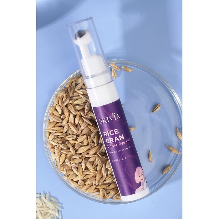 Clovia Skivia Rice Bran Mini Under Eye Gel with Niacinamide - 15 ml - SKF022G12, Lavender
Clovia Skivia Rice Bran Mini Under Eye Gel with Niacinamide - 15 ml - SKF022G12, Lavender
