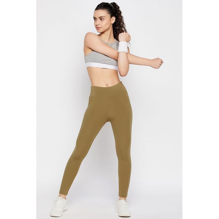 Clovia Snug Fit Active High-Rise Full-Length Tights in Olive Green - AB0042D17, Dark green
Clovia Snug Fit Active High-Rise Full-Length Tights in Olive Green - AB0042D17, Dark green