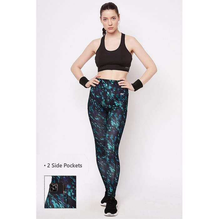 Clovia High Rise Printed Active Tights in Seafoam Green with Side Pockets - AB0101P17, Dark green
Clovia High Rise Printed Active Tights in Seafoam Green with Side Pockets - AB0101P17, Dark green