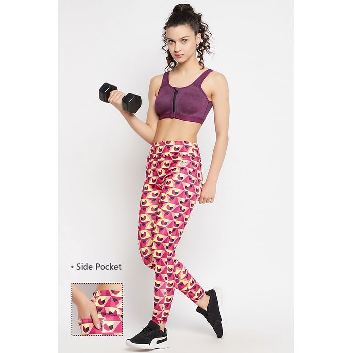 Clovia High Rise Geometric Print Active Tights in Multicolour with Side Pocket - AB0042E19
Clovia High Rise Geometric Print Active Tights in Multicolour with Side Pocket - AB0042E19