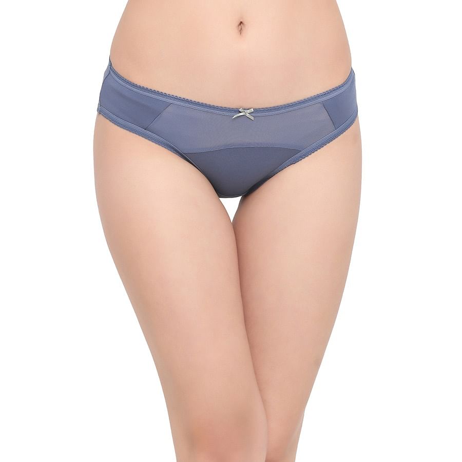 Buy Cotton Low Waist Bikini Panty With Powernet Panels Online India