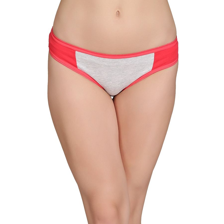 Buy Cotton Low Waist Colourblocked Bikini Online India Best Prices