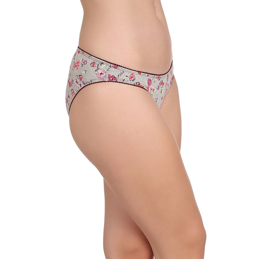 Buy Cotton Low Waist Floral Print Bikini Panty Online India Best