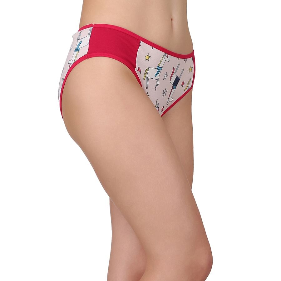 Buy Cotton Low Waist Unicorn Print Bikini Online India Best Prices