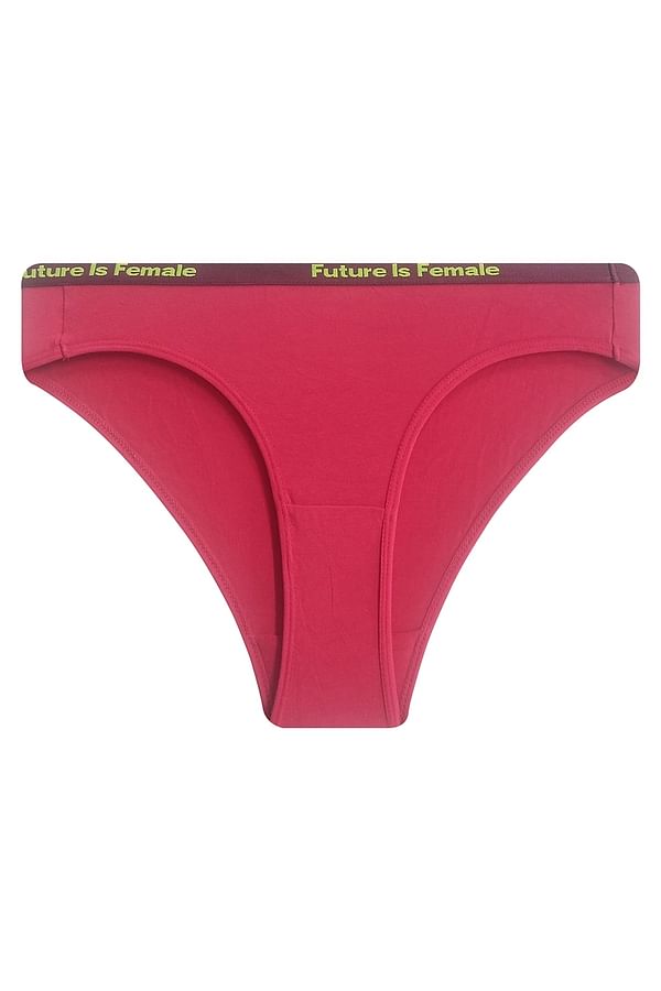 Buy Low Waist Bikini Panty In Hot Pink Cotton Online India Best