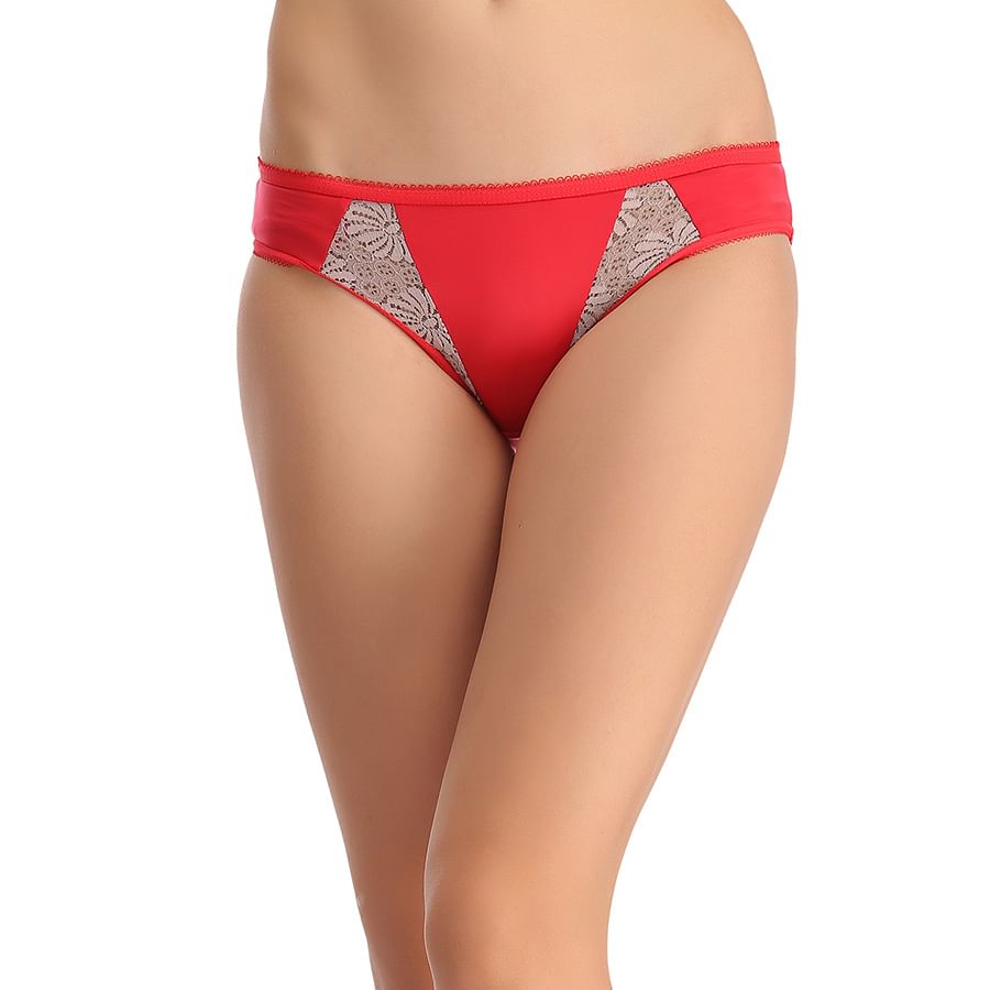 Buy Mid Waist Bikini Red Online India Best Prices Cod Clovia