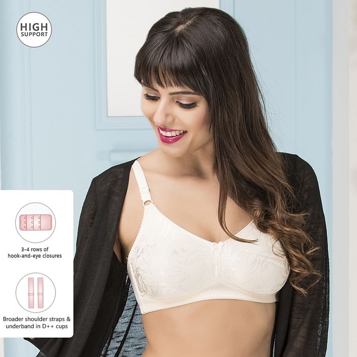 Clovia Non-Padded Non-Wired Self-Design Plus Size T-shirt Bra With Matching PN2021R24 - BR1123R24, Nude-colour
Clovia Non-Padded Non-Wired Self-Design Plus Size T-shirt Bra With Matching PN2021R24 - BR1123R24, Nude-colour