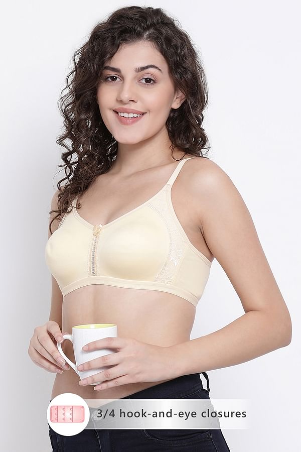 Buy Non Padded Non Wired Spacer Cup Full Figure T Shirt Bra In Nude