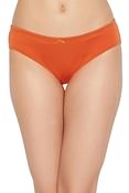 Low Waist Bikini Panty in Orange with Inner Elastic - Cotton