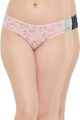 Pack of 3 Low Waist Bikini Panties - Cotton	