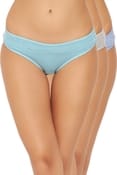 Pack of 3 Low Waist Bikini Panties - Cotton