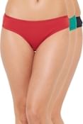 Pack of 3 Low Waist Bikini Panties - Cotton