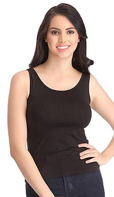 Buy Clovia Women's Seamless Shaping Slimming Tank Top (SWM001P25_White_L)  at