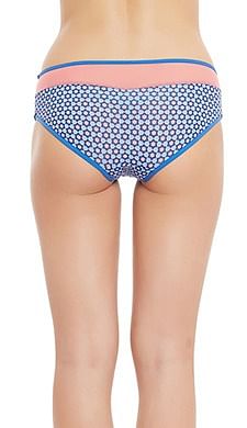 Back listing image for Cotton Mid Waist Printed Hipster Panty