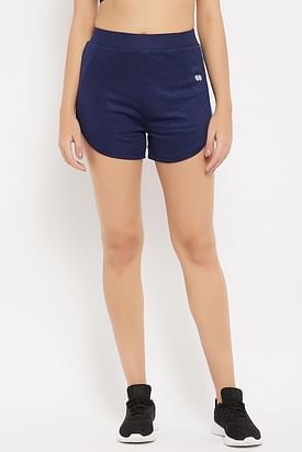 Buy New Balance women fitted fit printed accelerate capri blue combo Online