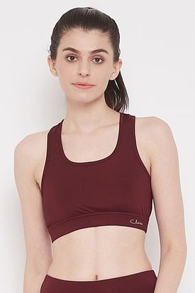 ladies padded sports bra