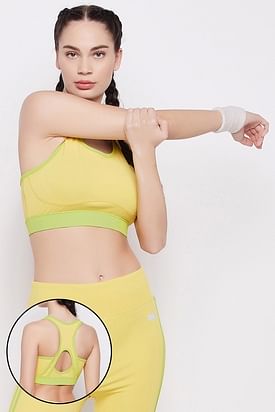Women's Full Figure Wire Free Bra in Lemon