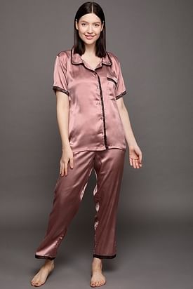 Lingerie For Women Women -Lingerie Sleepwear Satin Silk Babydoll Lace Up Nightwear  Pajamas Set Underwear Women 