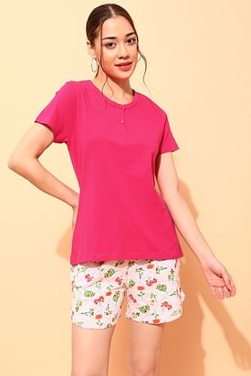 Sexy Basics Women's Cotton Soft V-Neck Sleepwear Shirt/Nightwear Shirt  -Multi Pack : : Clothing, Shoes & Accessories