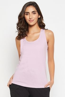 Buy Striiped Cotton Rib Tank Top Online at Best Prices in India