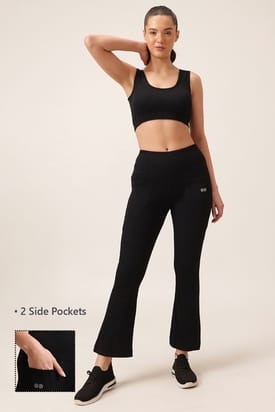 2pcs High Waist Yoga Capri Pants 2pcs Capri Pants Set, 4 Way Stretch