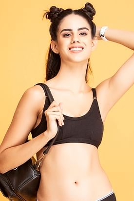 Sexy Black Teen Girl - Sports Bra - Buy Sports Bras for Women & Girls Online at Best Price | Clovia