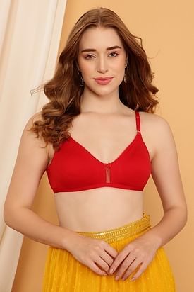 Buy Clovia Powernet Printed Padded Full Cup Wire Free T-shirt Bra