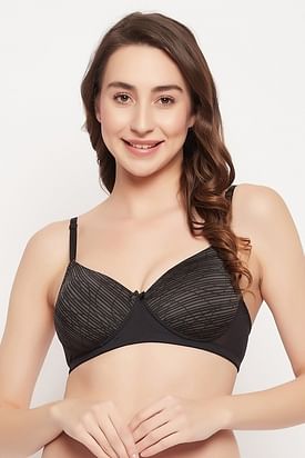 Buy Padded Underwired Demi Cup Strapless T-shirt Bra with Transparent  Straps & Band in Peach Colour Online India, Best Prices, COD - Clovia -  BR1925P34