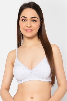 Buy Clovia Lightly Padded Non-Wired Full Cup Multiway T-shirt Bra in Cream  Colour - Cotton Rich 2024 Online