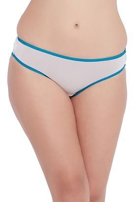 Buy Clovia Cotton Mid Waist Teen Bikini Panty In White Online In India At  Discounted Prices