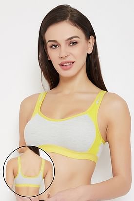 1876- Black Medium Impact Cotton Non Wired Sports Bra With Removable Pads  in Etawah at best price by Laasa Sports - Justdial