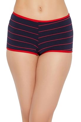 Black, Red Polyester, Spandex Floral Lace Boyshort Panties at best price in  New Delhi