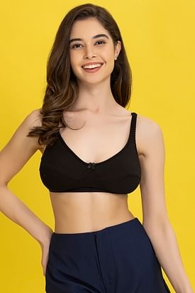 Buy Non-Padded Non-Wired Full Coverage Bra In White Online India, Best  Prices, COD - Clovia - BR0185Q18