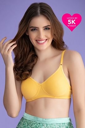 Wholesale yellow satin bra For Supportive Underwear 