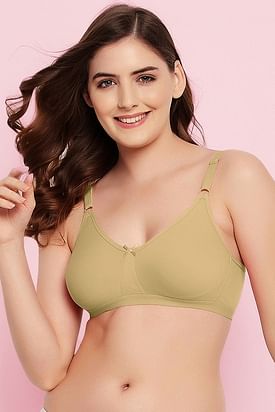 Women's Bra Plus Size Smooth Underwire Non Padded Full Coverage T Shirt Bras  (Color : Milk tea color, Size : 46B) : : Clothing, Shoes &  Accessories