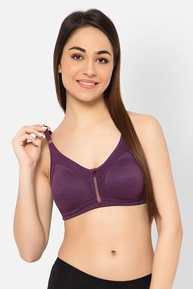 HANG BANG Women's Padded Non Wired Transparent Detachable Bra (Purple, 36B)  Women Everyday Lightly Padded Bra - Buy HANG BANG Women's Padded Non Wired  Transparent Detachable Bra (Purple, 36B) Women Everyday Lightly
