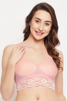 Buy Clovia Flair Non-Padded Non-Wired Demi Coverage Spacer Cup Front Open  Plunge Bra in White - Cotton Rich Online at Best Prices in India - JioMart.