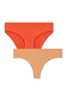 Buy online Pink Cotton Thongs Panty from lingerie for Women by Clovia for  ₹300 at 40% off