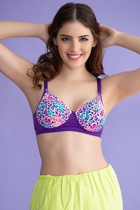 Buy Stylish Purple Bra Panty Set For Women Online In India At