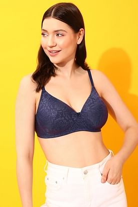 Buy Padded Non-Wired Full Cup Blouse Bra in Maroon - Lace Online