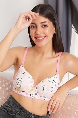 Rae Stunning Printed Plus Size Halter Bra  Ladies-Girls-Women-Online--India @ Cheap Rates Apparel-Free  Shipping-Cash on Delivery