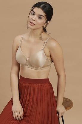 Buy Zivame Padded Wired Medium Coverage T-Shirt Bra-Beige at Rs.845 online