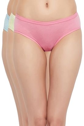 Buy Clovia 100 Percent Cotton Low Waist Inner Elastic Thong Panty online