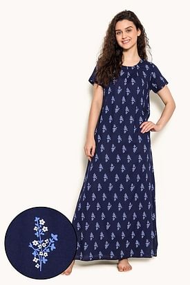 Buy HENAL Women's Rayon Maternity Gown Pregnancy Casual Long Sleeve Dual  Zipped for Feeding Nursing Maternity Comfort Gown Kurti(Large) at Amazon.in