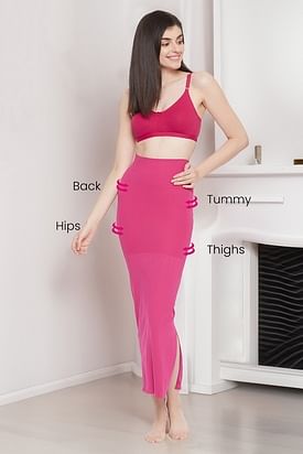 Clovia - Get that desired mermaid figure and flaunt your style with this  saree shapewear with a slid slit for ease of movement. Search: SW0023P16  Price: ₹1999 Discounted Price: ₹749