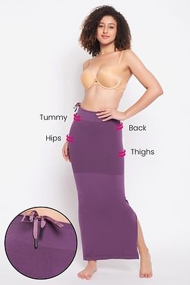 Saree Shapewear Petticoat For Women Cottonlycra Shape Wear Dress For Saree  Waist Trimmer Thigh Slimmer