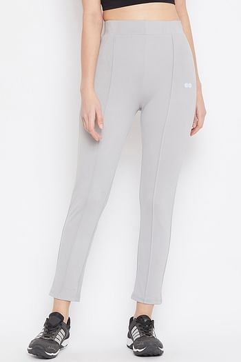 Front listing image for Snug Fit High-Rise Active Straight Pants in Grey