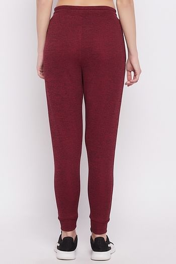 Back listing image for Comfort Fit Active Joggers in Maroon