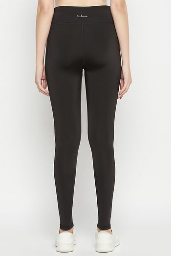 Back listing image for High-Rise Active Tights in Black with Side Pocket
